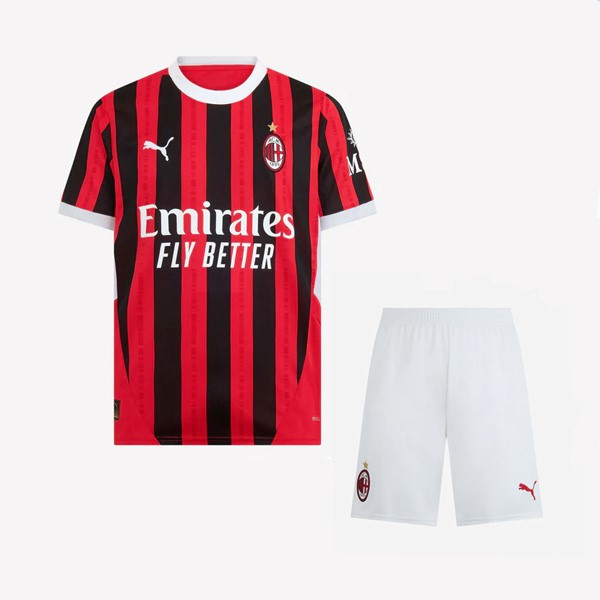 Camiseta AC Milan 1ª Niño 2024 2025 Blanco